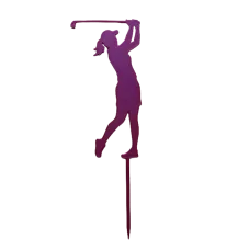 ⛳ Zápich Golfistka – dekorace na dort, do květin a kytic