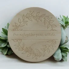Dřevěný podtácek pro pana učitele