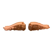 Skalní nájezd a sjezd pro vláčkodráhu – set 2 ks – 3D tisk