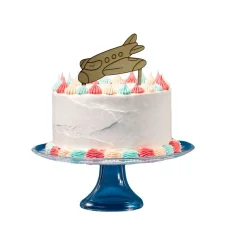 Dřevěný zápich Letadlo – dekorace na dort, do květin a kytic