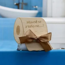 Dřevěná karta na peníze Papírová rolička