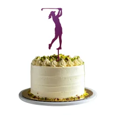⛳ Zápich Golfistka – dekorace na dort, do květin a kytic