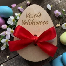 🐣 Velikonoční dřevěná obálka na peníze – Veselé Velikonoce