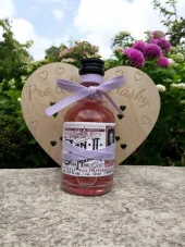 Dřevěné srdce s mini lahvičkou Jan II. Pink Maria – Pro tebe z lásky